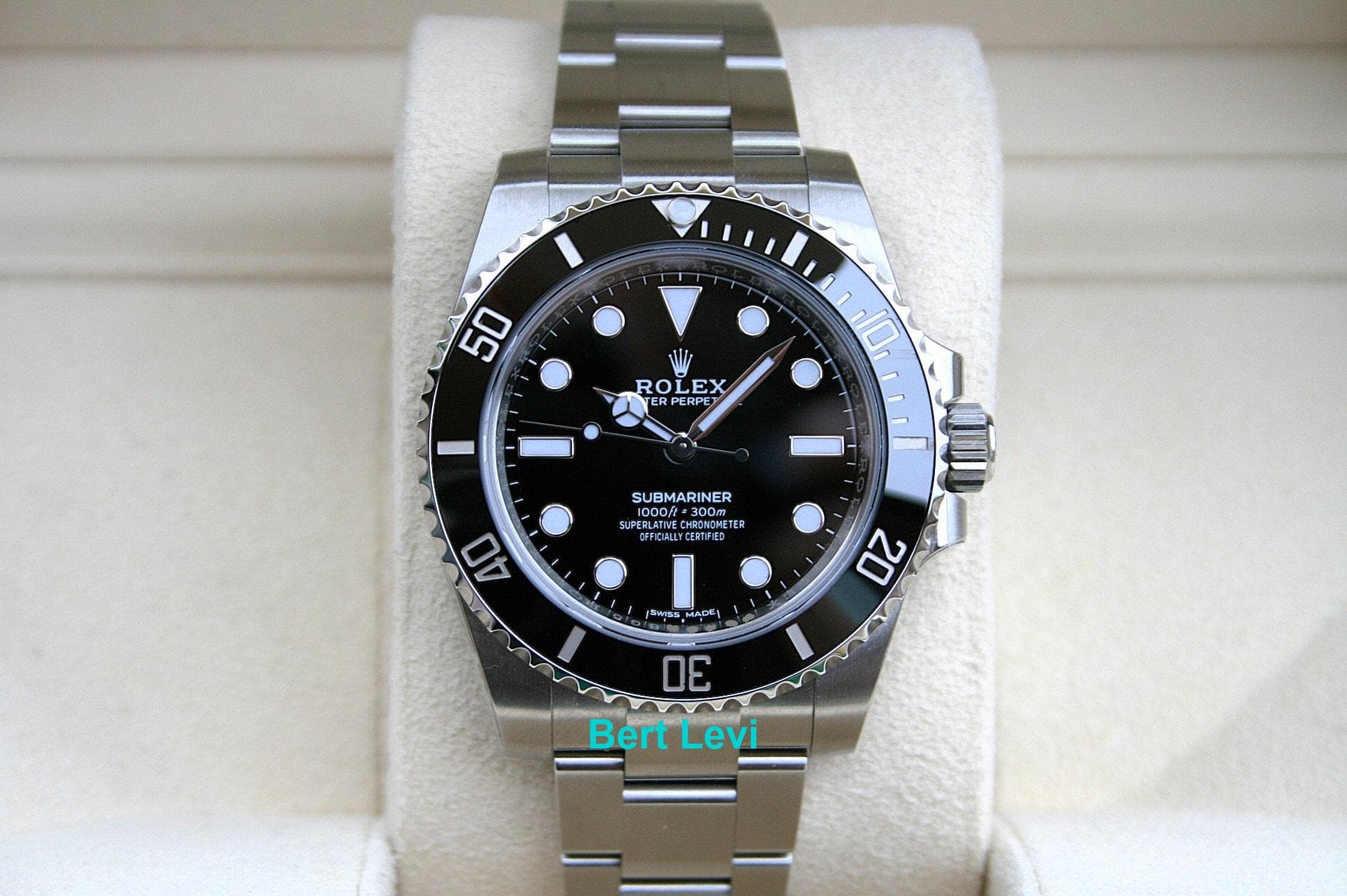 ROLEX 114060 SUBMARINER NO DATE WATCH 40MM NOS