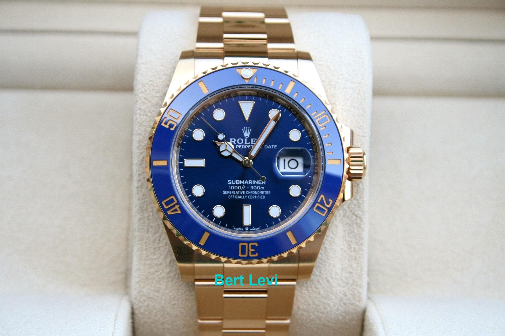 ROLEX 126618 SUBMARINER BLUE 18K YELLOW GOLD