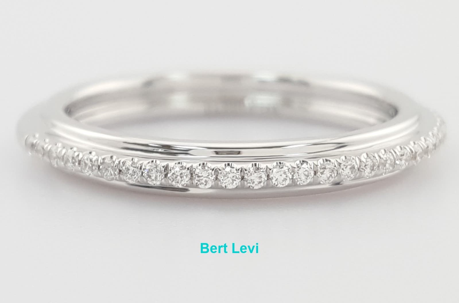 Danhov Diamond Classico Wedding Band CB118-Q 18k White Gold 0.21 ct Rt $3,610