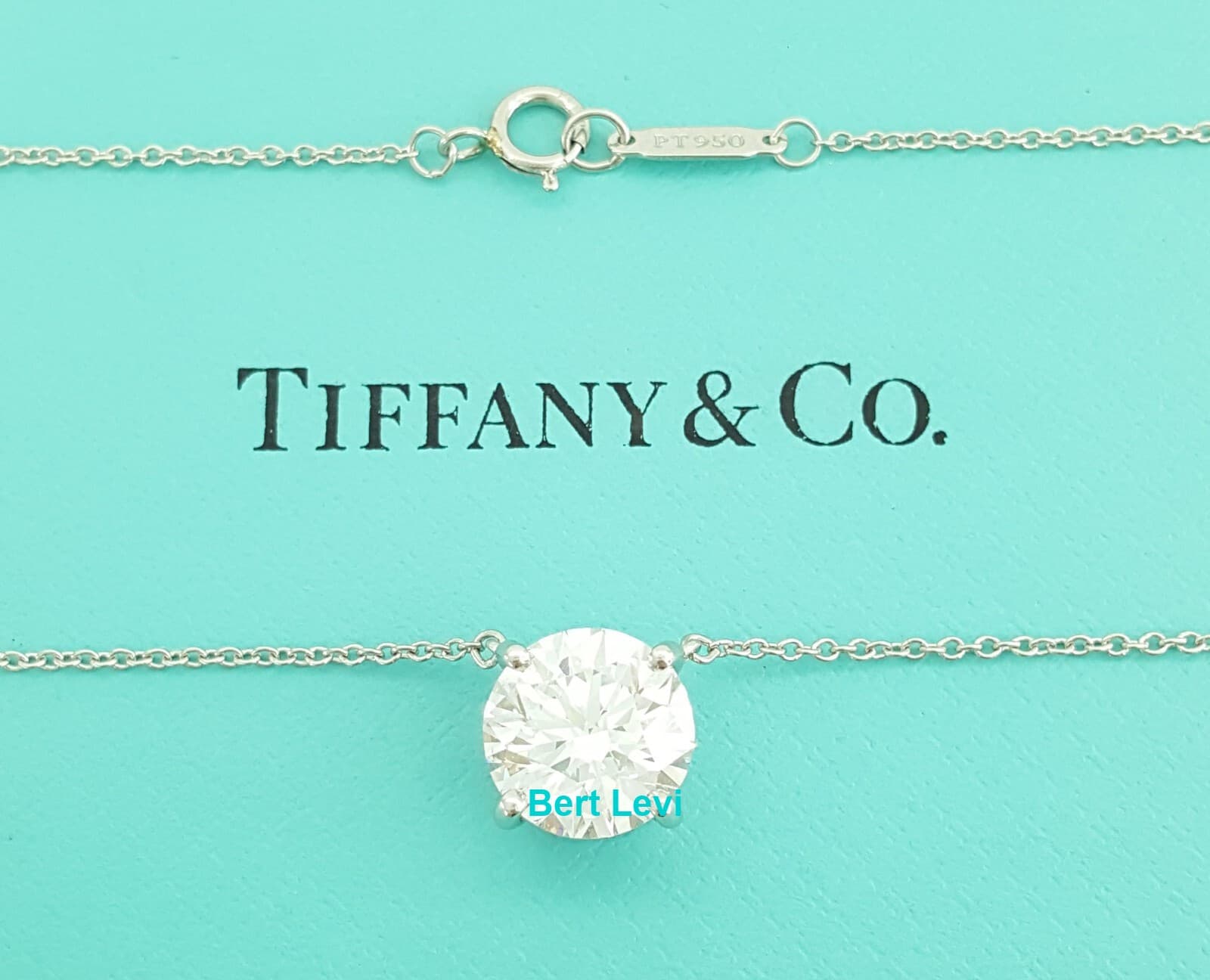 Tiffany & Co Round Diamond Solitaire Pendant 2.91 ct E/VVS2 Retail $155k