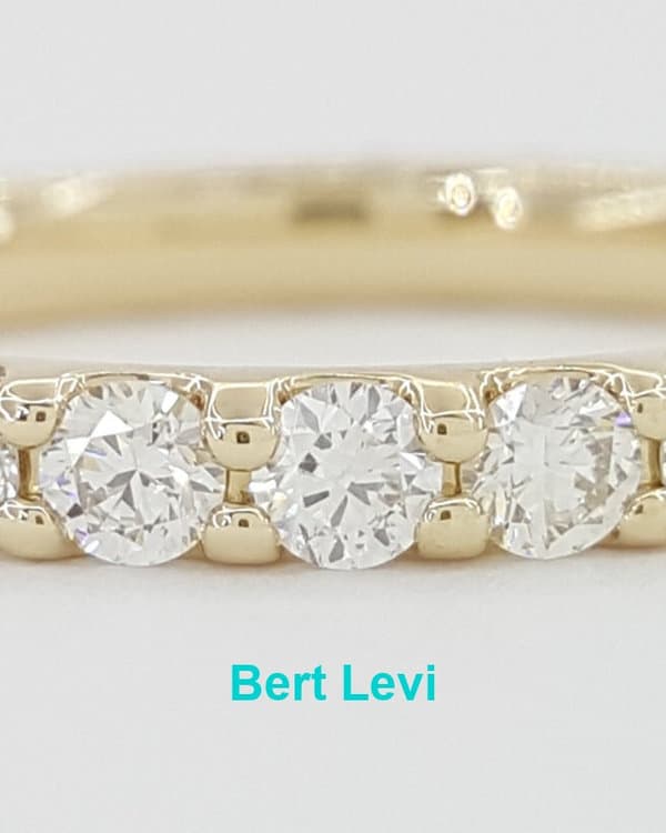 Round Diamond Full Circle Eternity 14k Gold Wedding Band Ring 1.5 ct Rtl $3,295