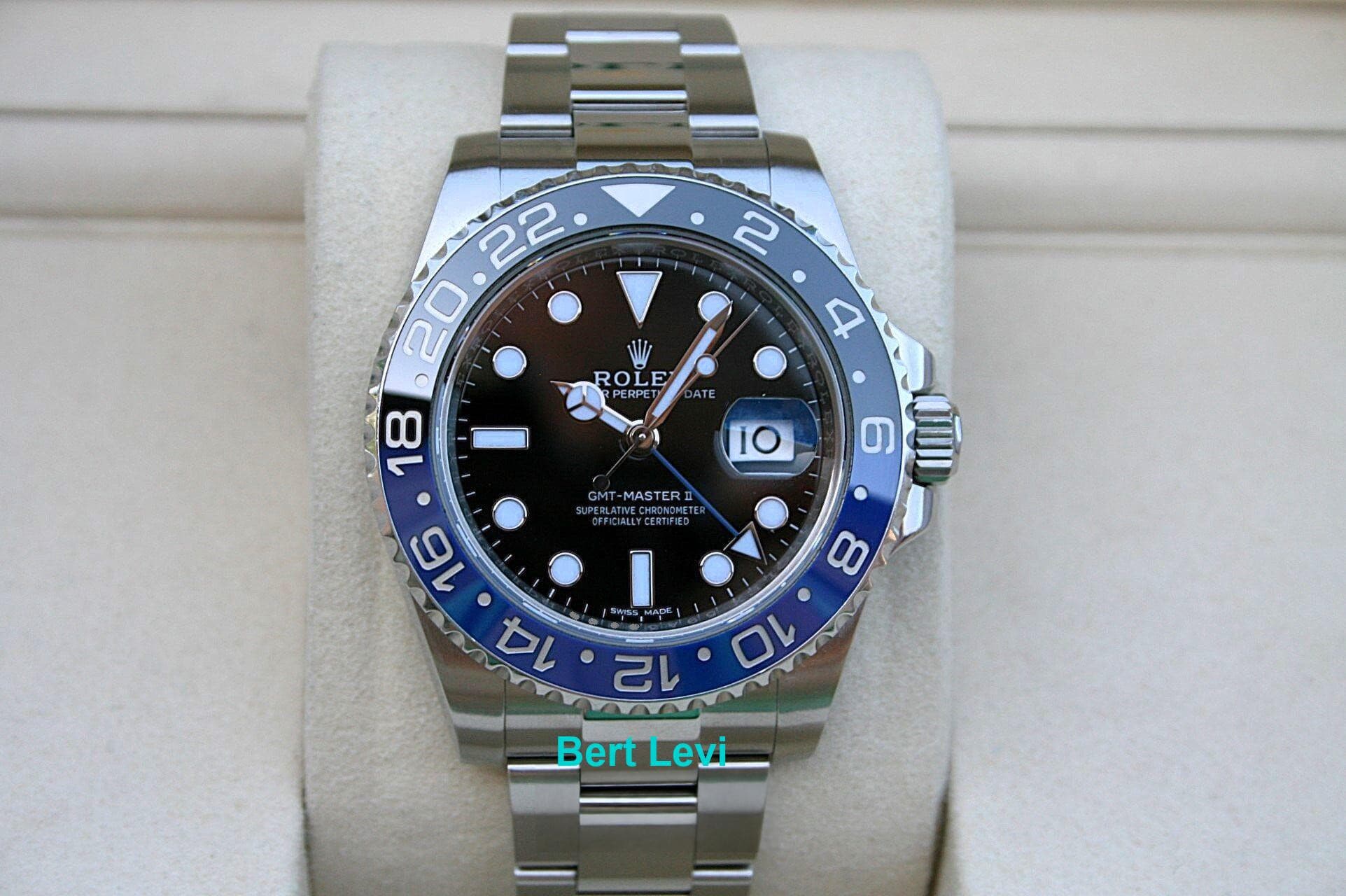 ROLEX 116710BLNR GMT MASTER II WATCH BATMAN