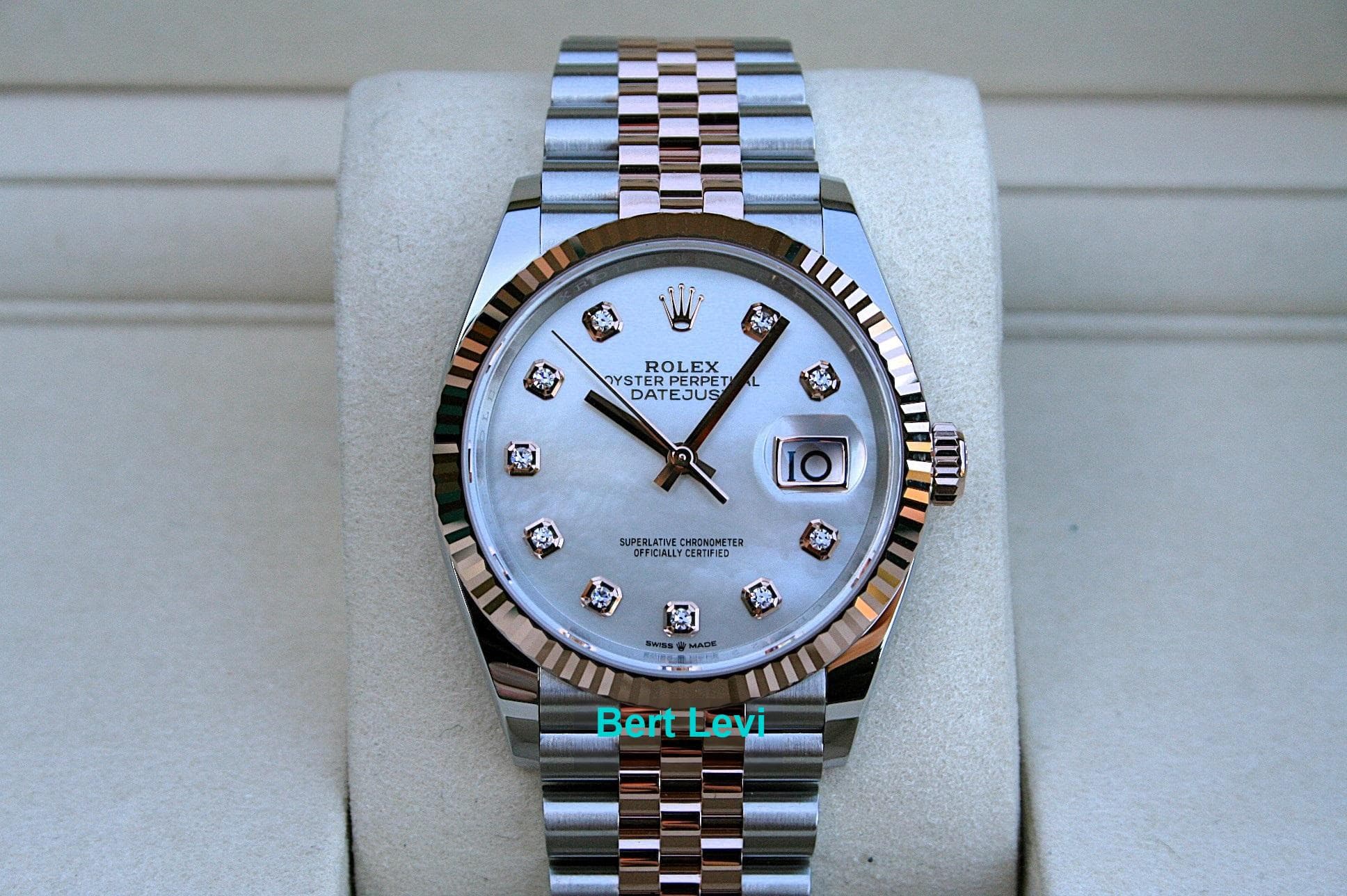 ROLEX 126231 DATEJUST 36MM WATCH MOP DIAMOND DIAL JUBILEE
