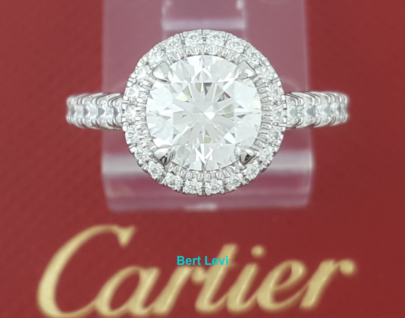 Cartier Destinee Round Diamond Engagement Ring 1.81 ct Platinum Retail $55K