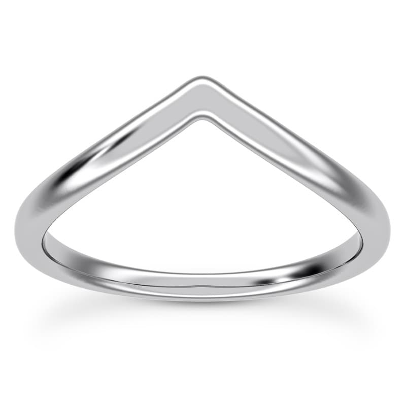 Ladies 14KT White Gold Platinum Diamond Wedding Band WB5477-35