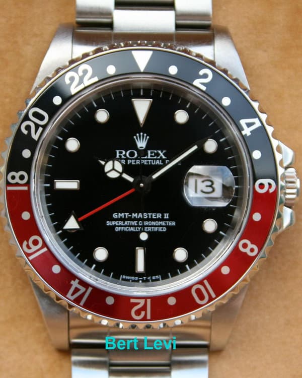 ROLEX GMT II 16710 RED AND BLACK “COKE” BEZEL U SERIAL SWISS T DIAL