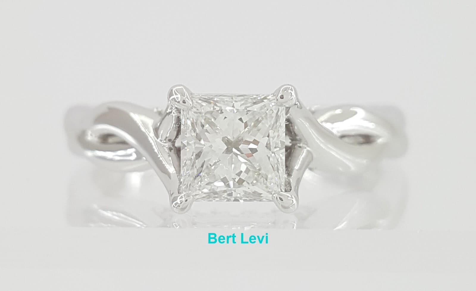 Princess Ideal Cut Diamond Engagement Ring 1.05 ct D VS2 GIA Retail $7,500