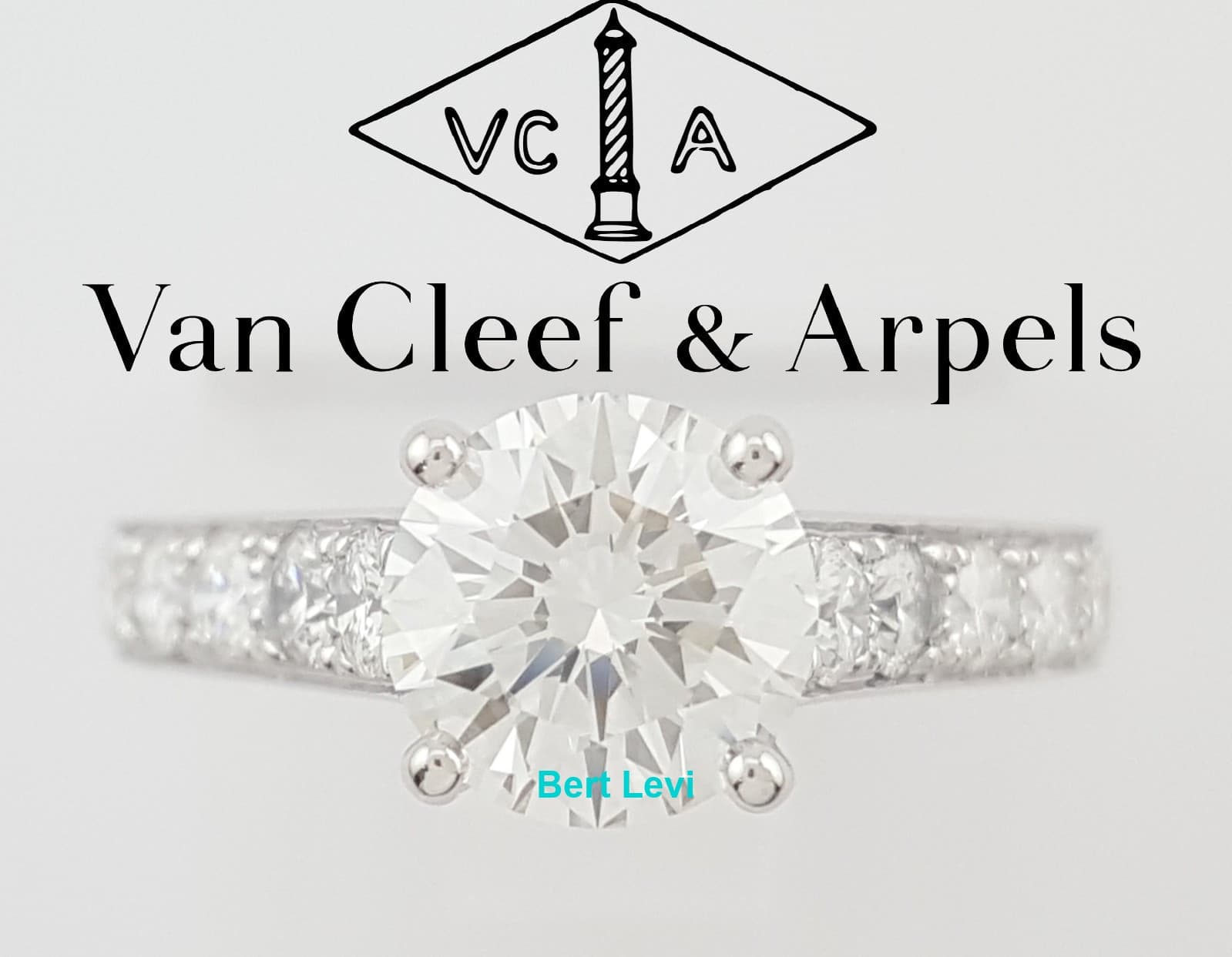 Van Cleef & Arpels VCA Round Diamond Solitaire Engagement Ring 1.5 ct Rtl $30K