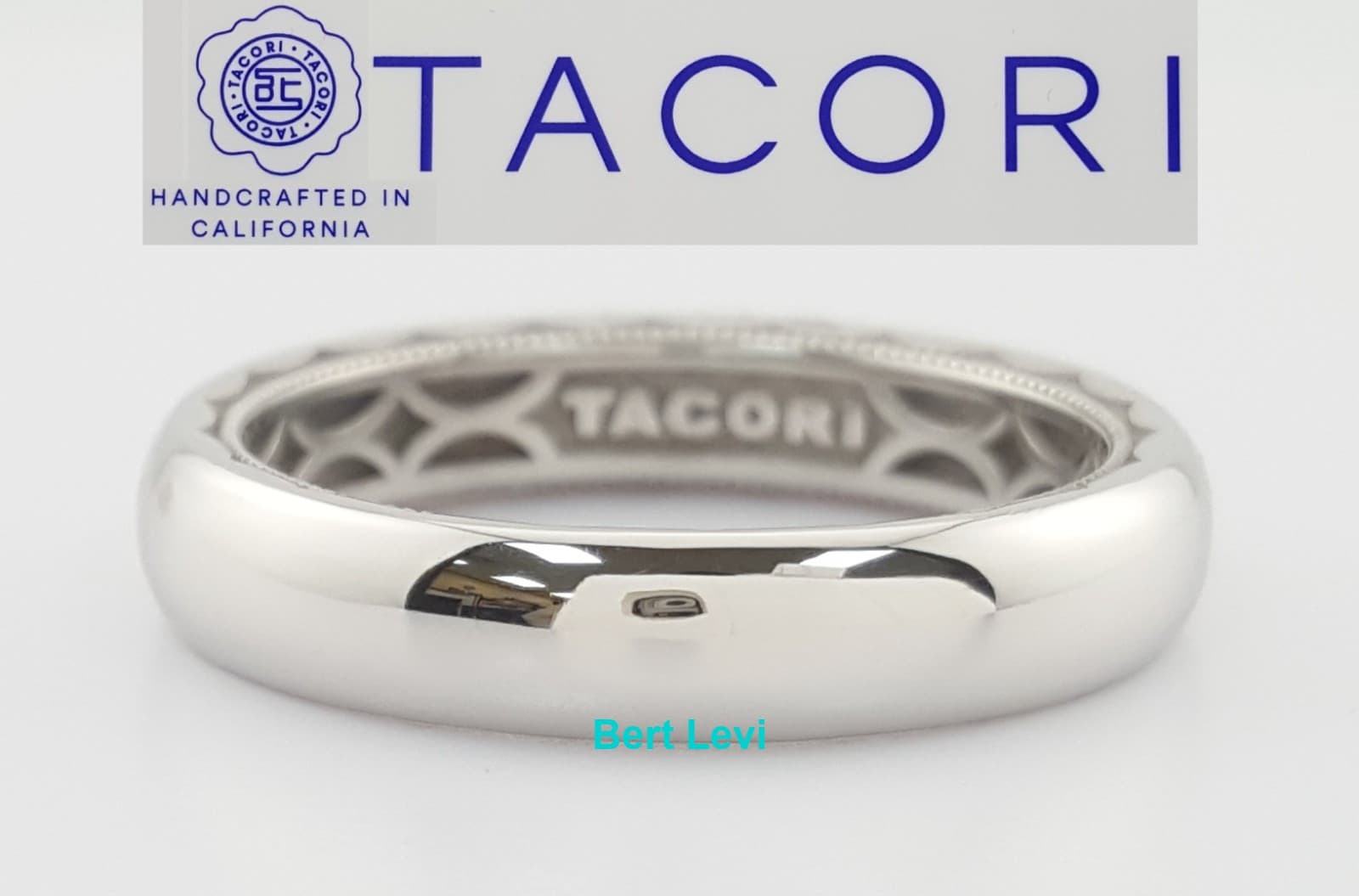 Tacori Sculpted Crescent 112-4 4.4mm Men's Platinum Wedding Band Rtl 2,990