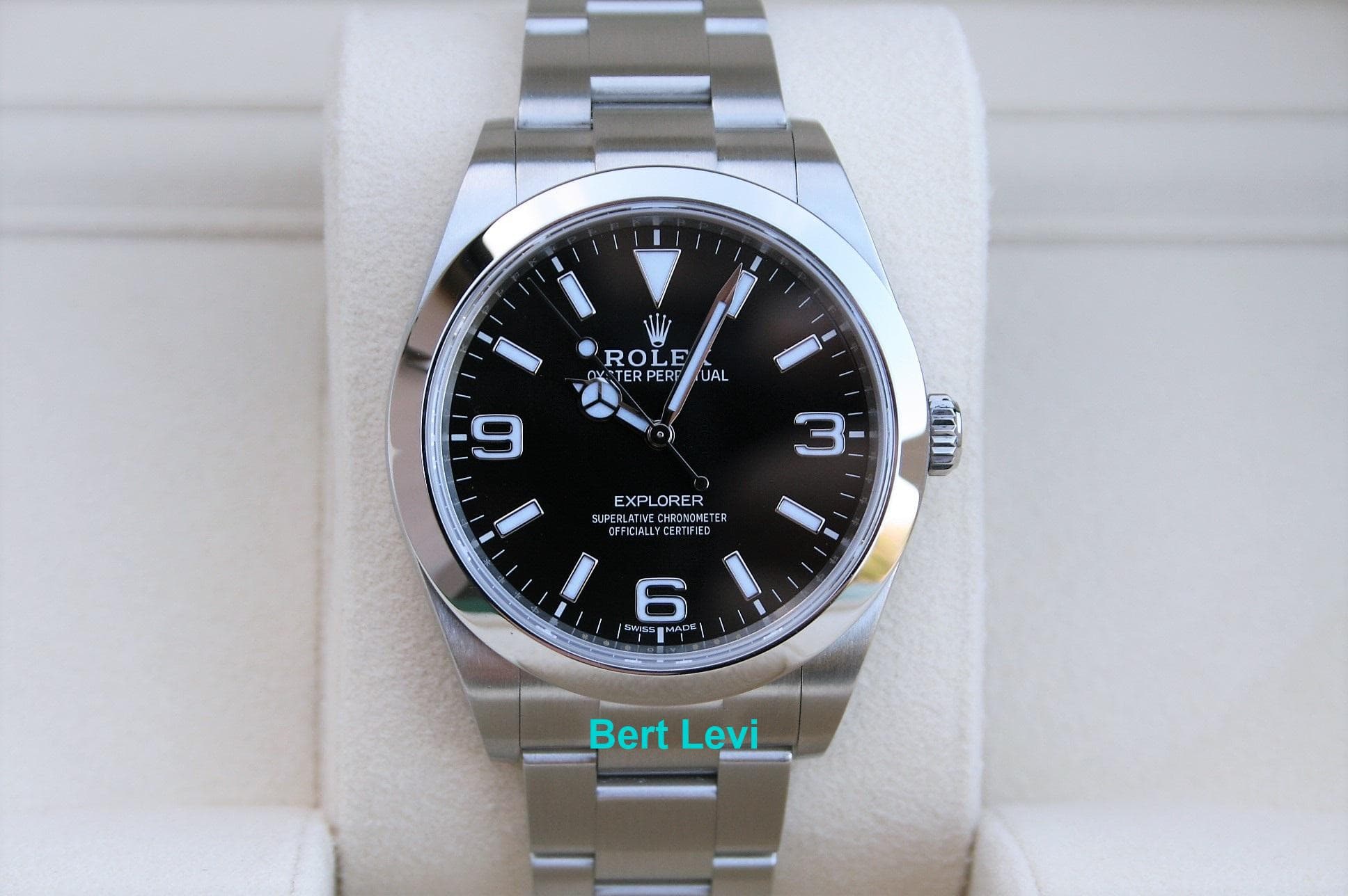 ROLEX 214270 EXPLORER 39MM WATCH MK2 LUME DIAL