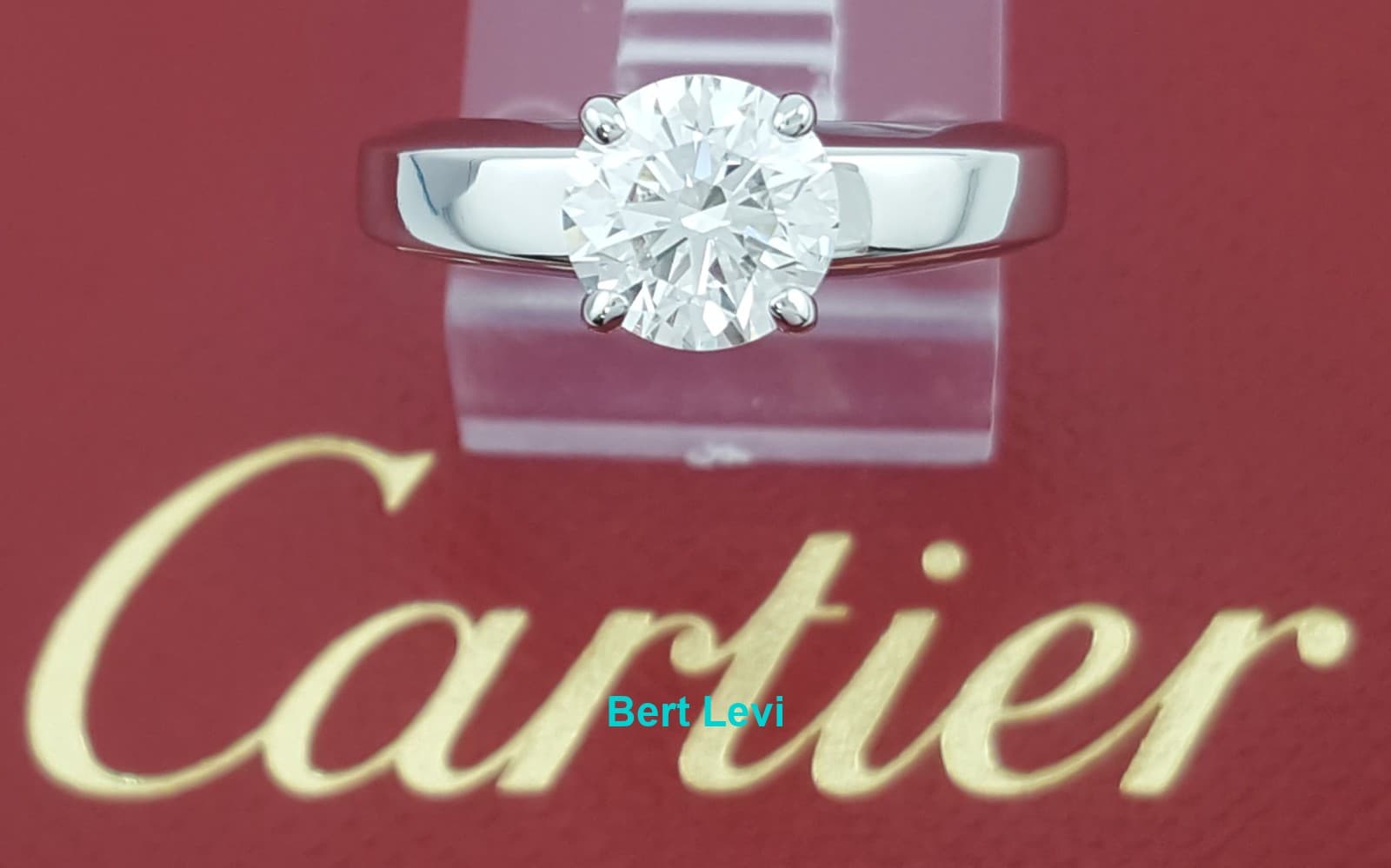 Cartier Solitaire Round Diamond Engagement Ring 1.16 ct Platinum Rtl $17k