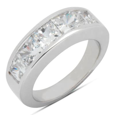 Mens 14KT White Gold Platinum Wedding Band MR1406