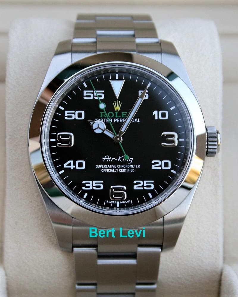 ROLEX 116900 AIRKING WATCH GREEN HAND 40MM