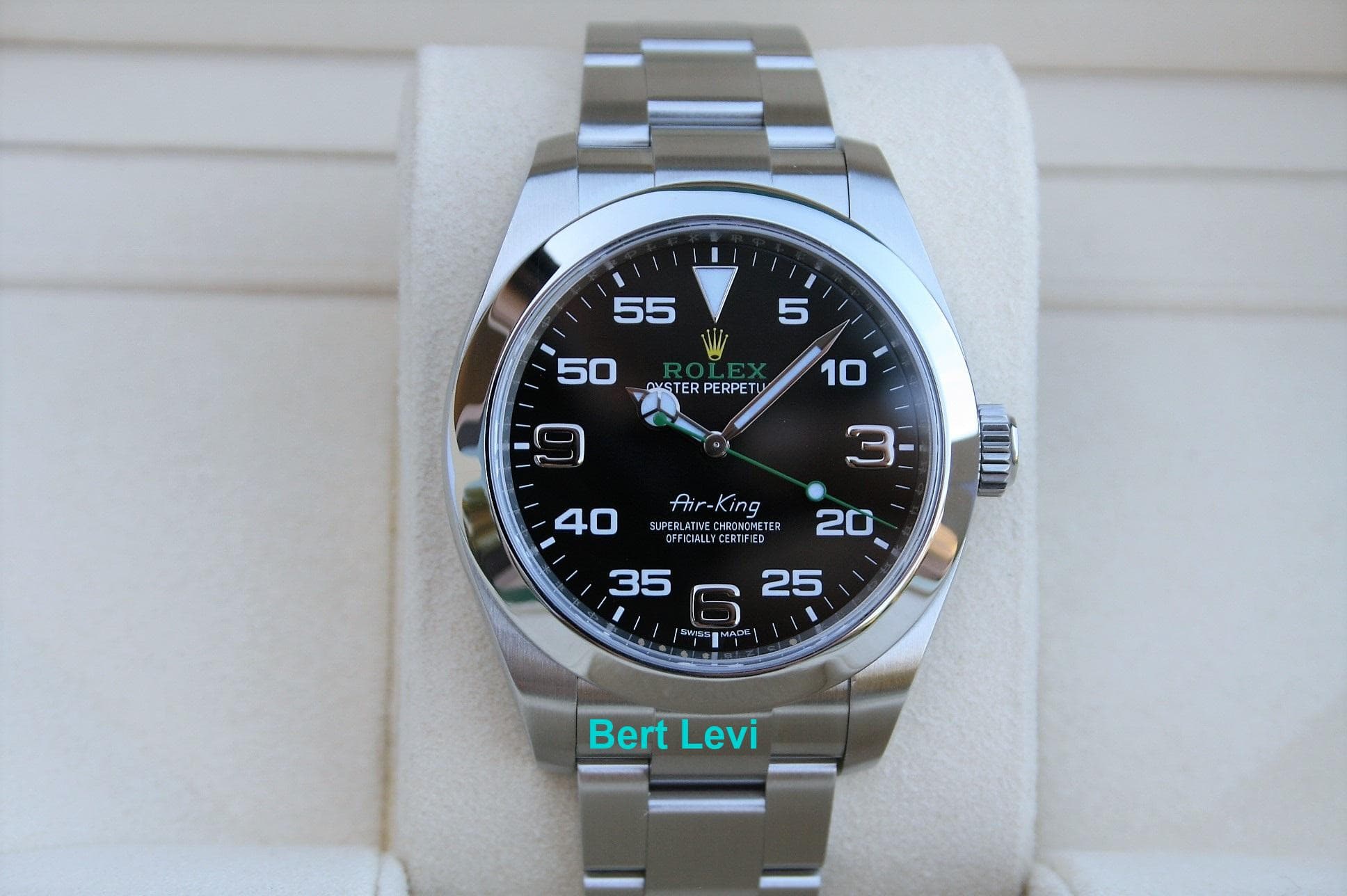 ROLEX 116900 AIRKING GREEN HAND 40MM WATCH