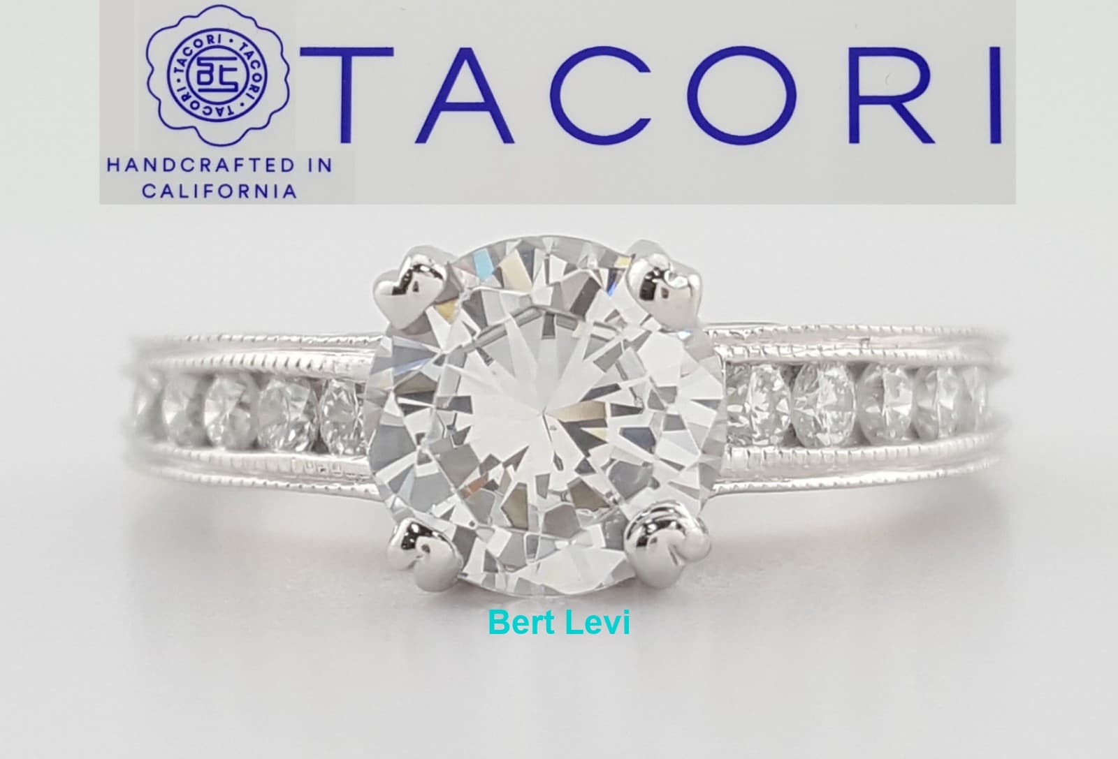 Tacori Semi-Mount Diamond 67201 Engagement Ring 0.33 ct Plat & 18k Gold $5,360
