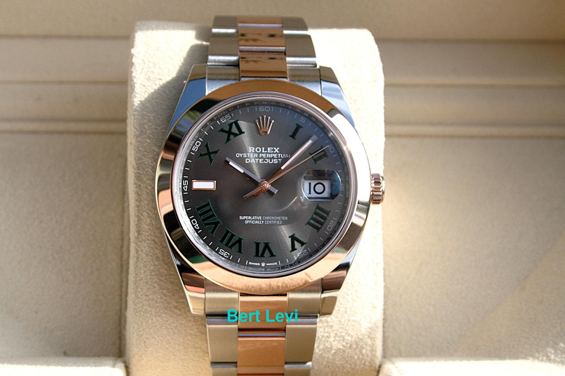 ROLEX 126301 DATEJUST 41 18K/SS WITH WIMBLEDON DIAL