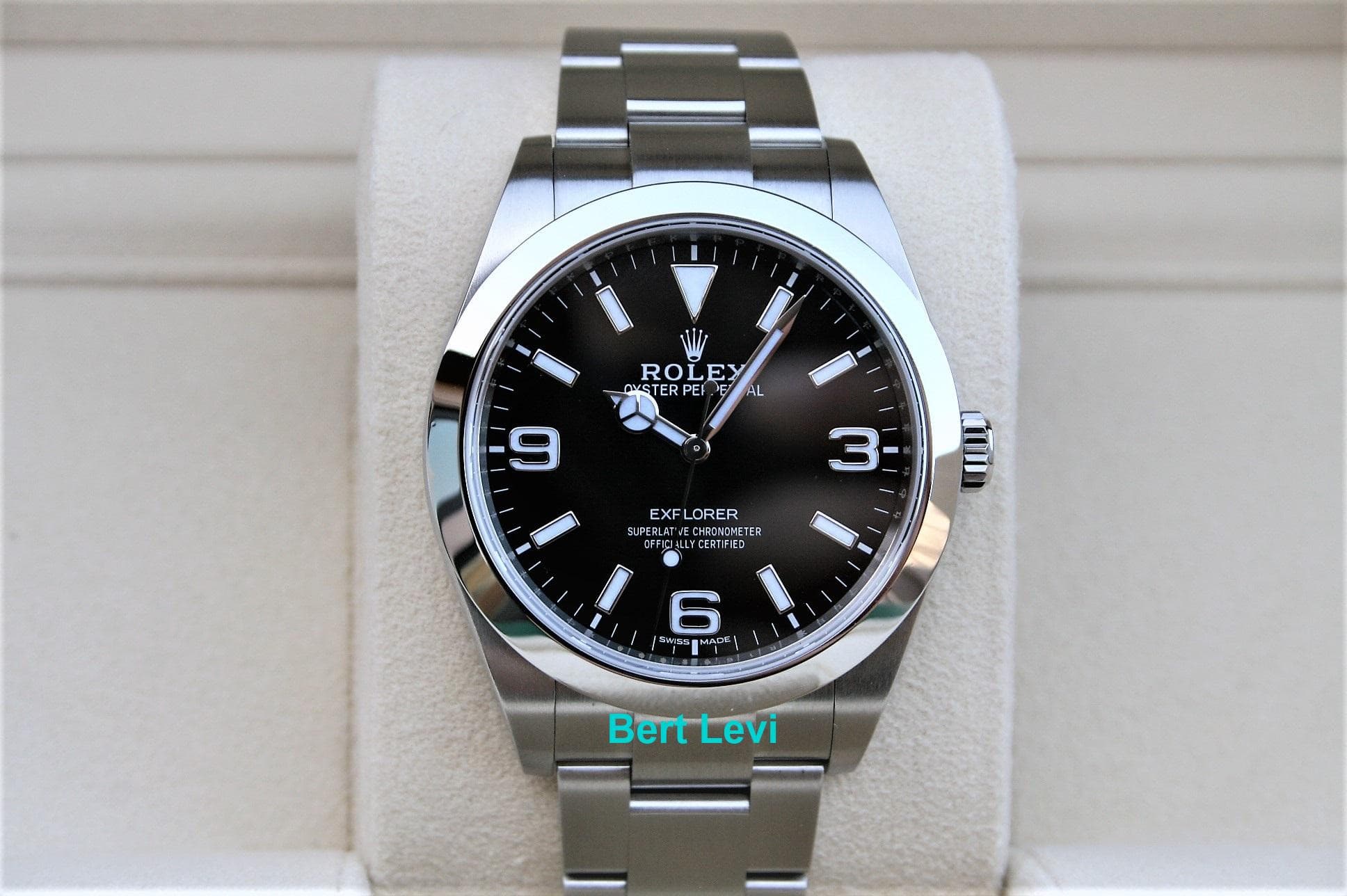 ROLEX 214270 EXPLORER 39MM WATCH MK2 LUME DIAL