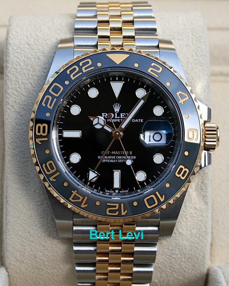 ROLEX 126713GRNR GMT MASTER II ZOMBIE WATCH 18K/SS JUBILEE