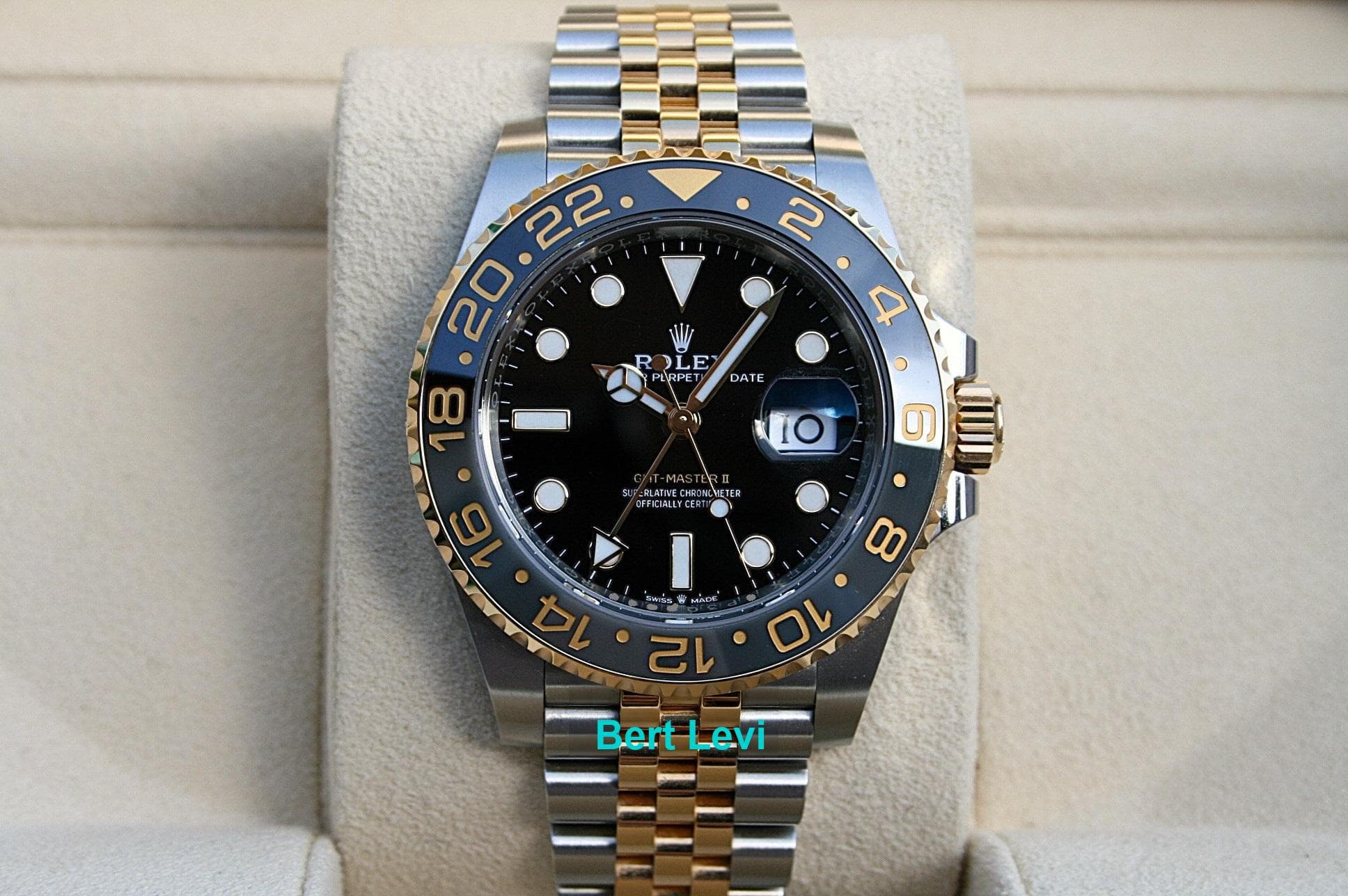 ROLEX 126713GRNR GMT MASTER II ZOMBIE WATCH 18K/SS JUBILEE