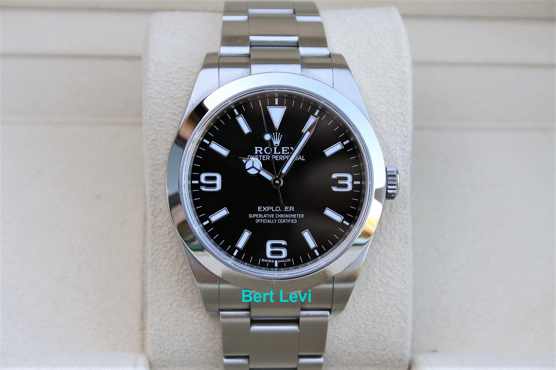 ROLEX 214270 EXPLORER 39MM WATCH MK2 LUME DIAL