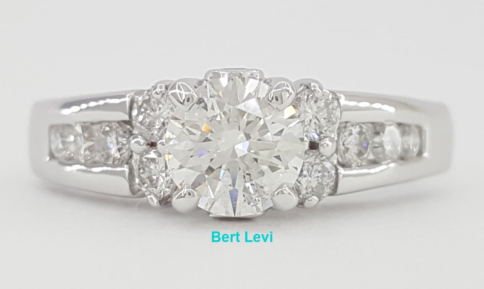 Round Brilliant Diamond Engagement Ring 1 ct 14k White Gold Rtl $4,500