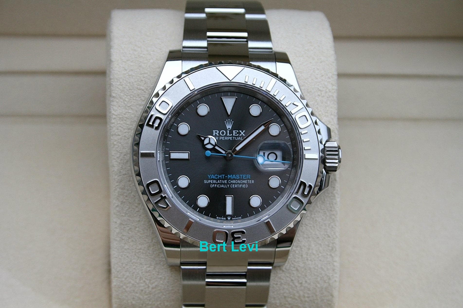 ROLEX 126622 YACHTMASTER WATCH SLATE DIAL BLUE HAND