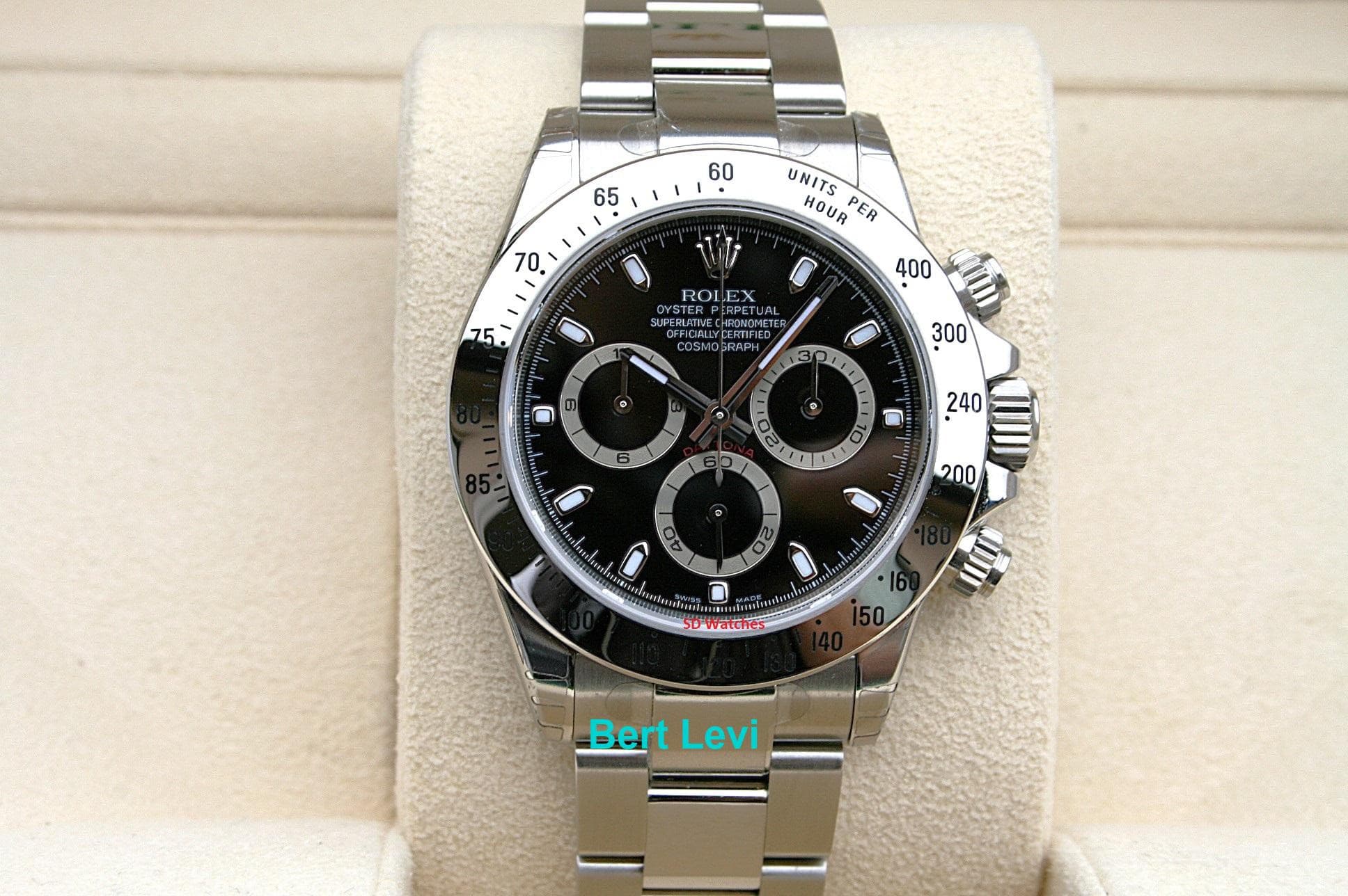 ROLEX 116520 DAYTONA WATCH BLACK DIAL NOS NIB