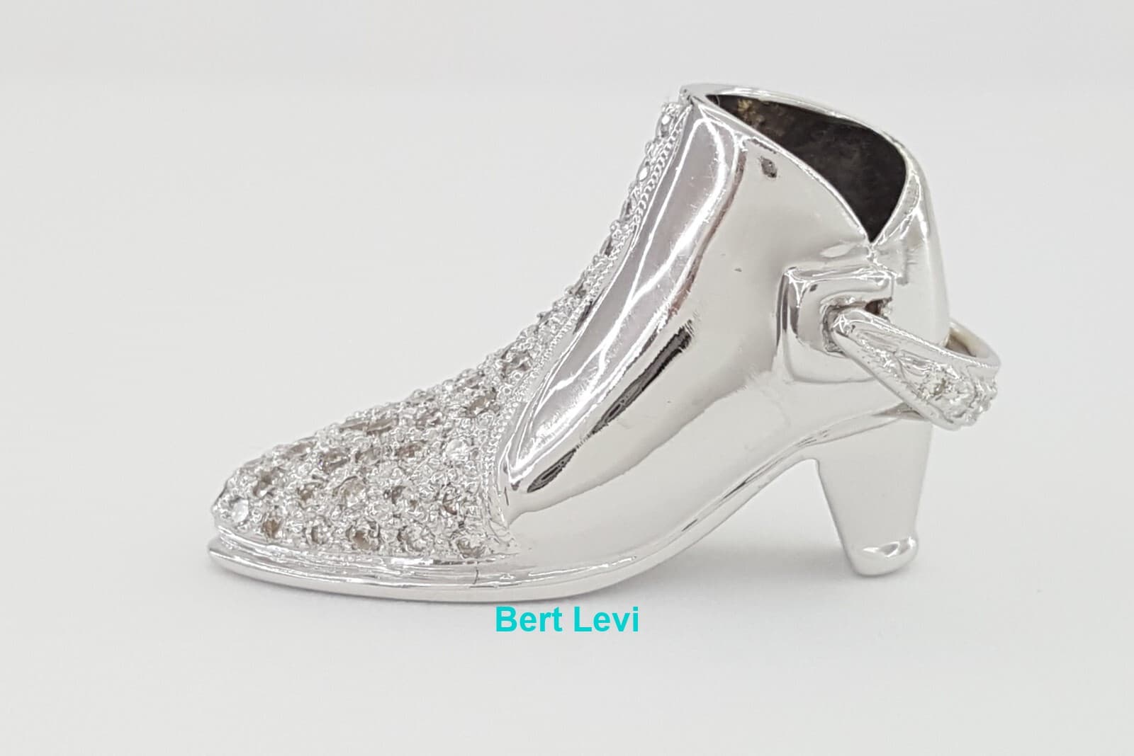 Effy Diamond Pave Shoes Boots Charm Pendant 18k White Gold 0.6 ct 8.8 Grams