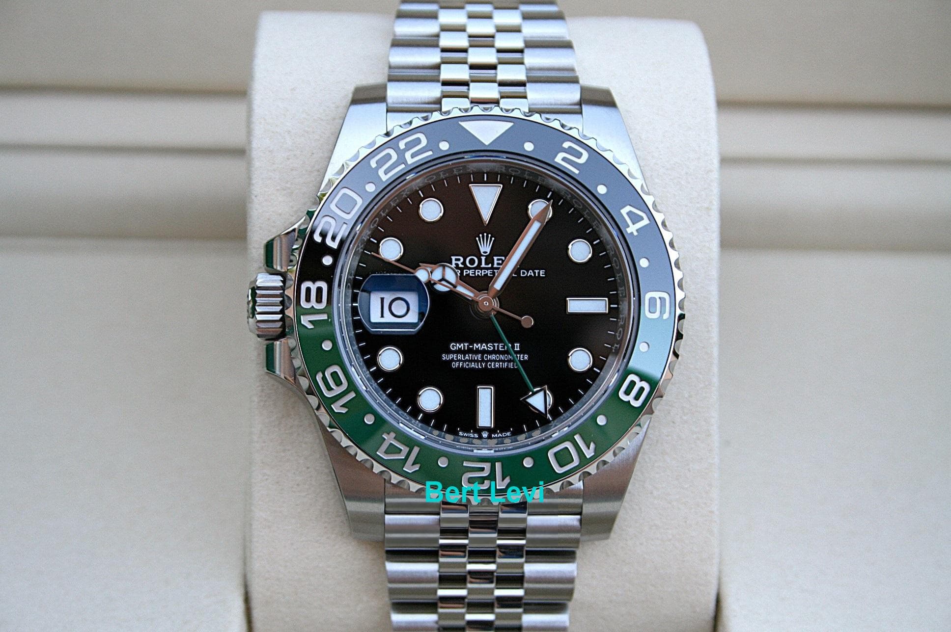 ROLEX 126720VTNR GMT MASTER II-LEFT HANDED SPRITE NIB