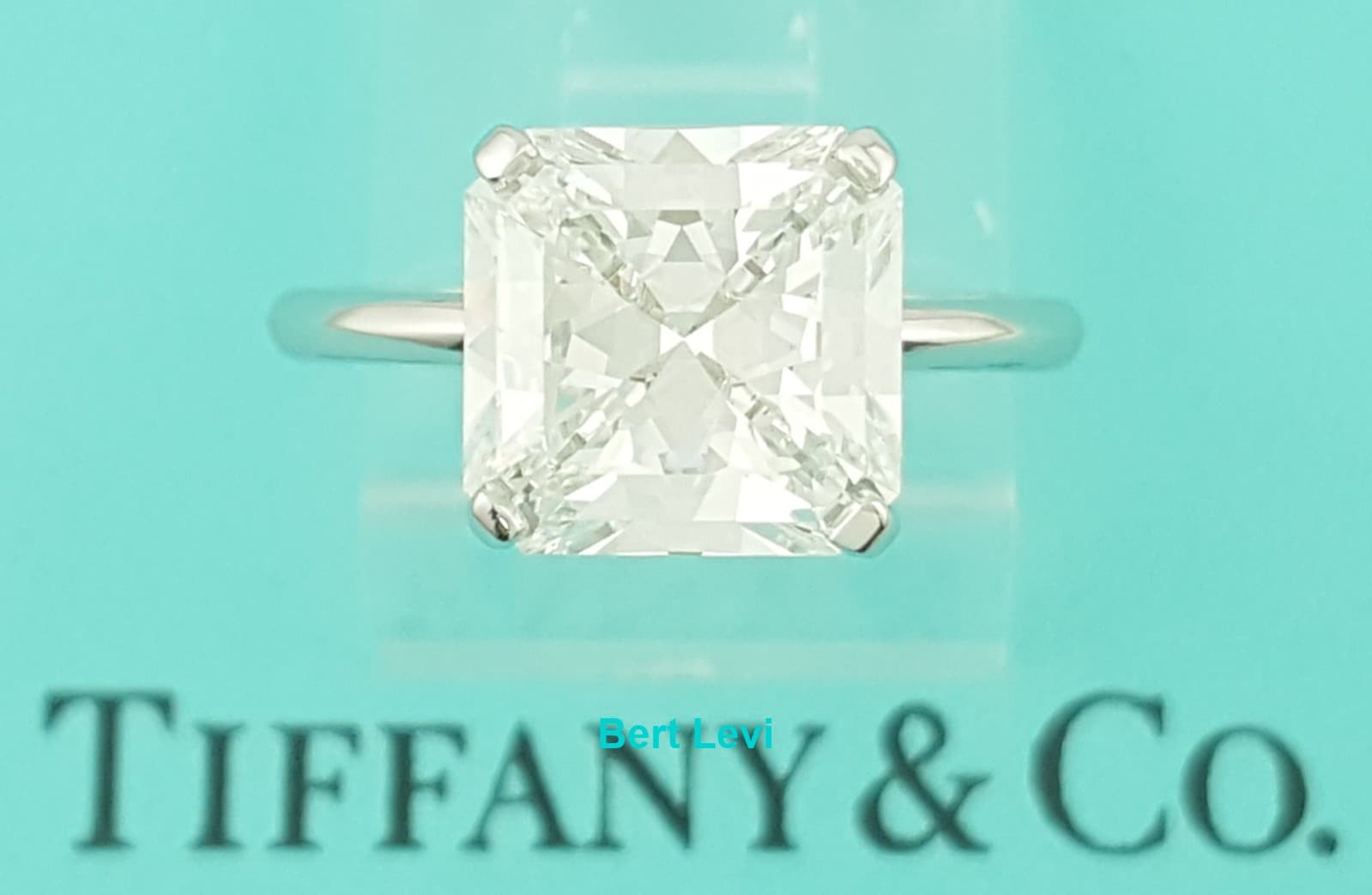 Tiffany & Co Platinum True ® Engagement Ring 3.26 ct Diamond Rtl $157K