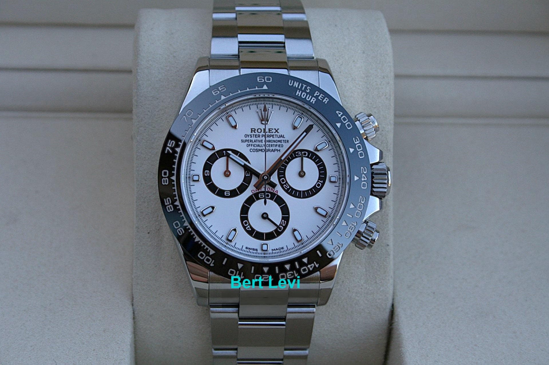 ROLEX 116500 DAYTONA COSMOGRAPH WATCH PANDA WHITE DIAL
