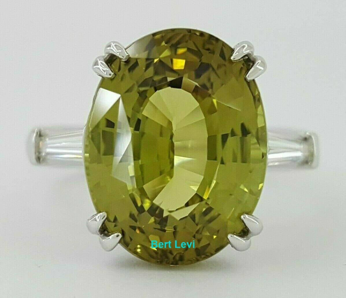 Alexandrite & Baguette 8.71 ct Platinum Diamond Engagement Ring GIA Rtl $50k