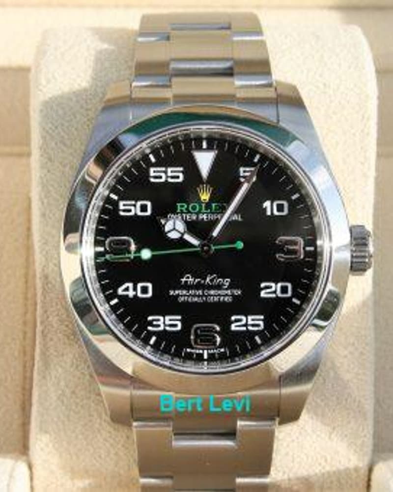 ROLEX 116900 AIRKING WATCH GREEN HAND 40MM