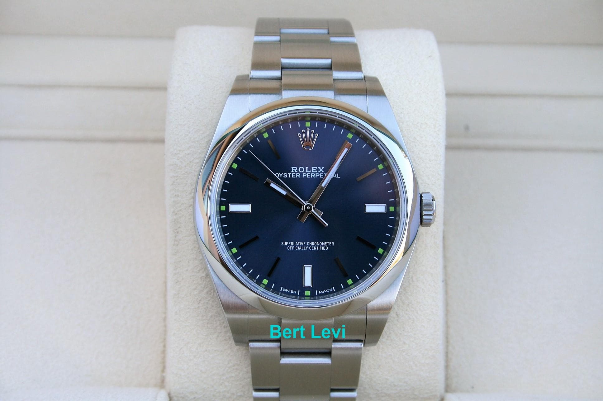 ROLEX 114300 OYSTER PERPETUAL 39MM BLUE DIAL
