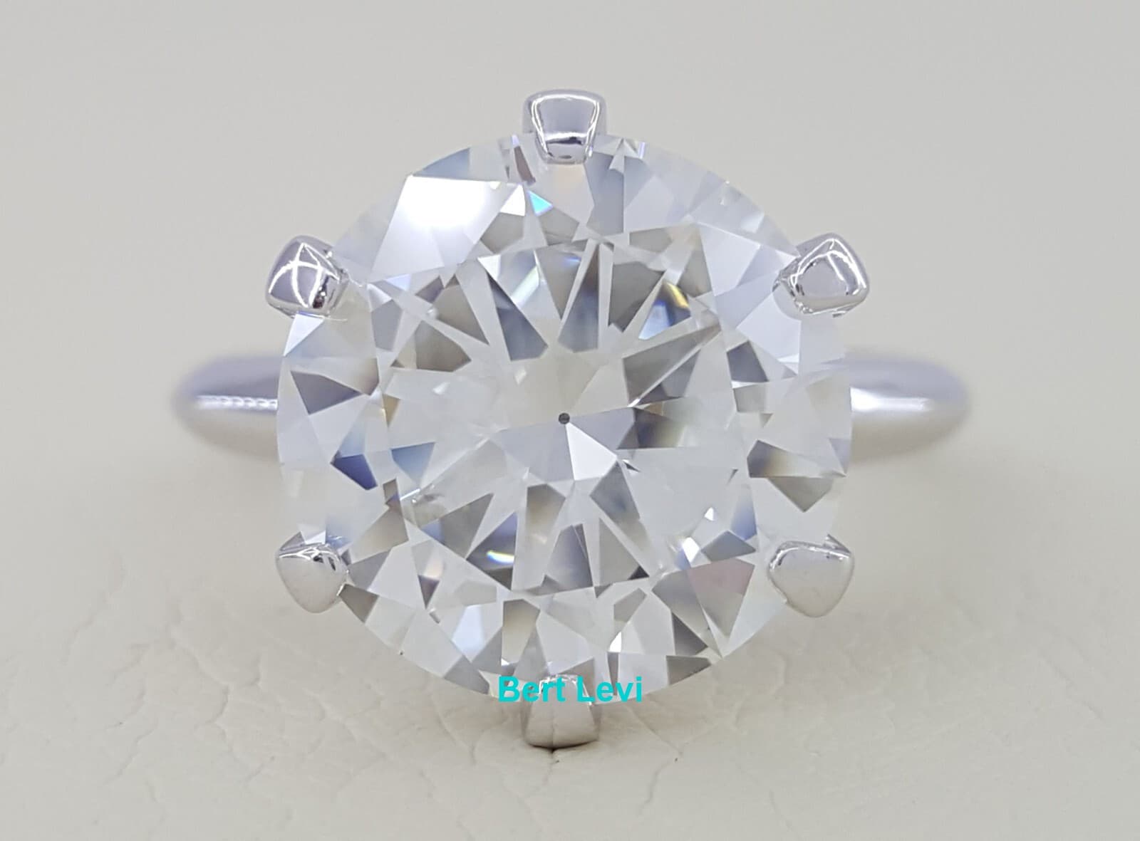 Round Diamond Solitaire Platinum 5.06 ct Engagement Ring J/VS1 GIA Rtl $200K