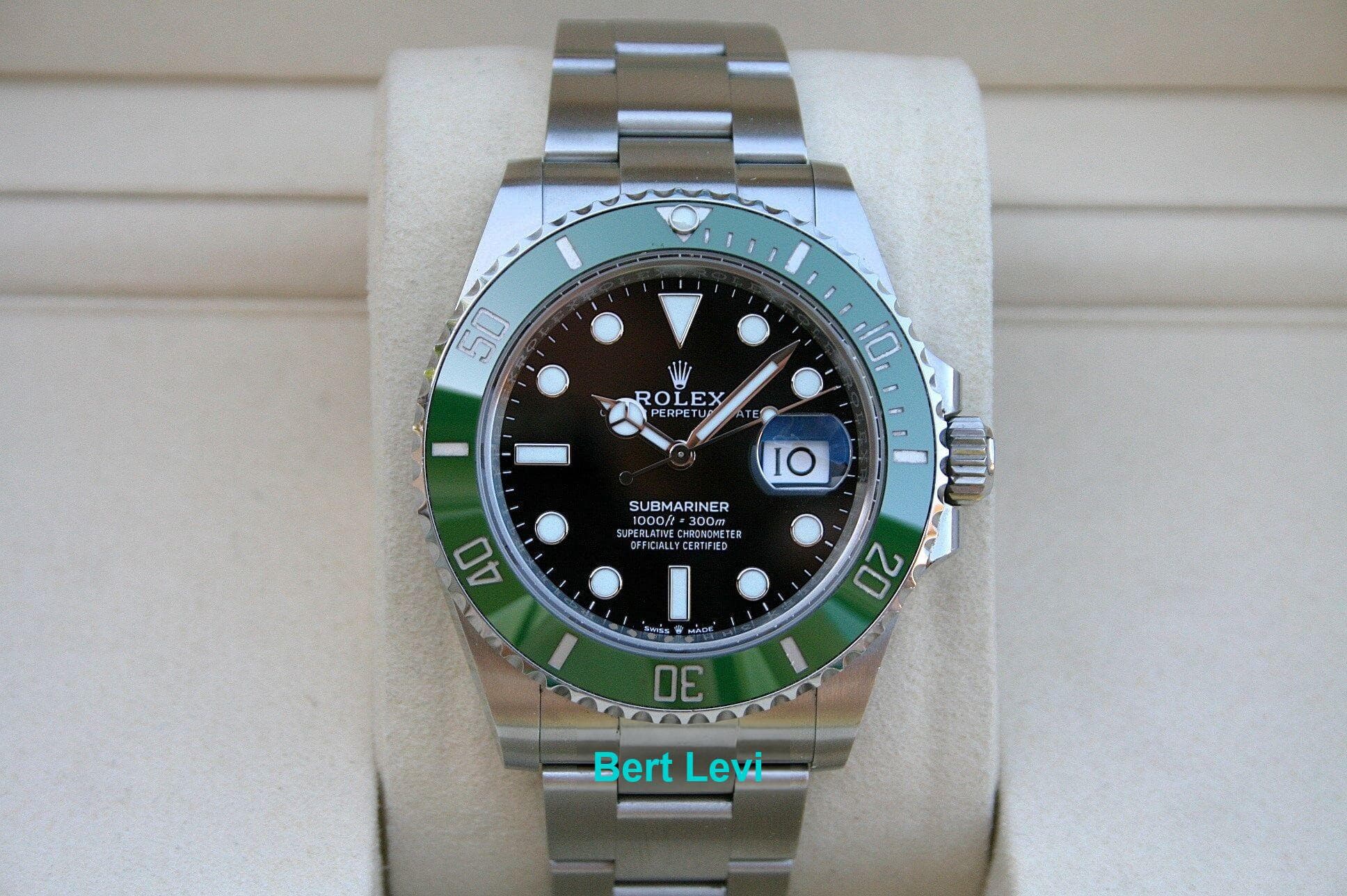 ROLEX 126610LV SUBMARINER WATCH GREEN BEZEL STARBUCKS