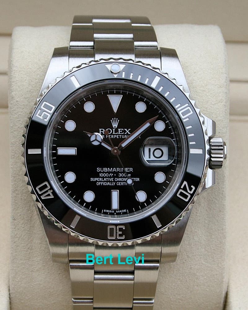 ROLEX 116610 SUBMARINER BLACK DATE WATCH 40MM CPO