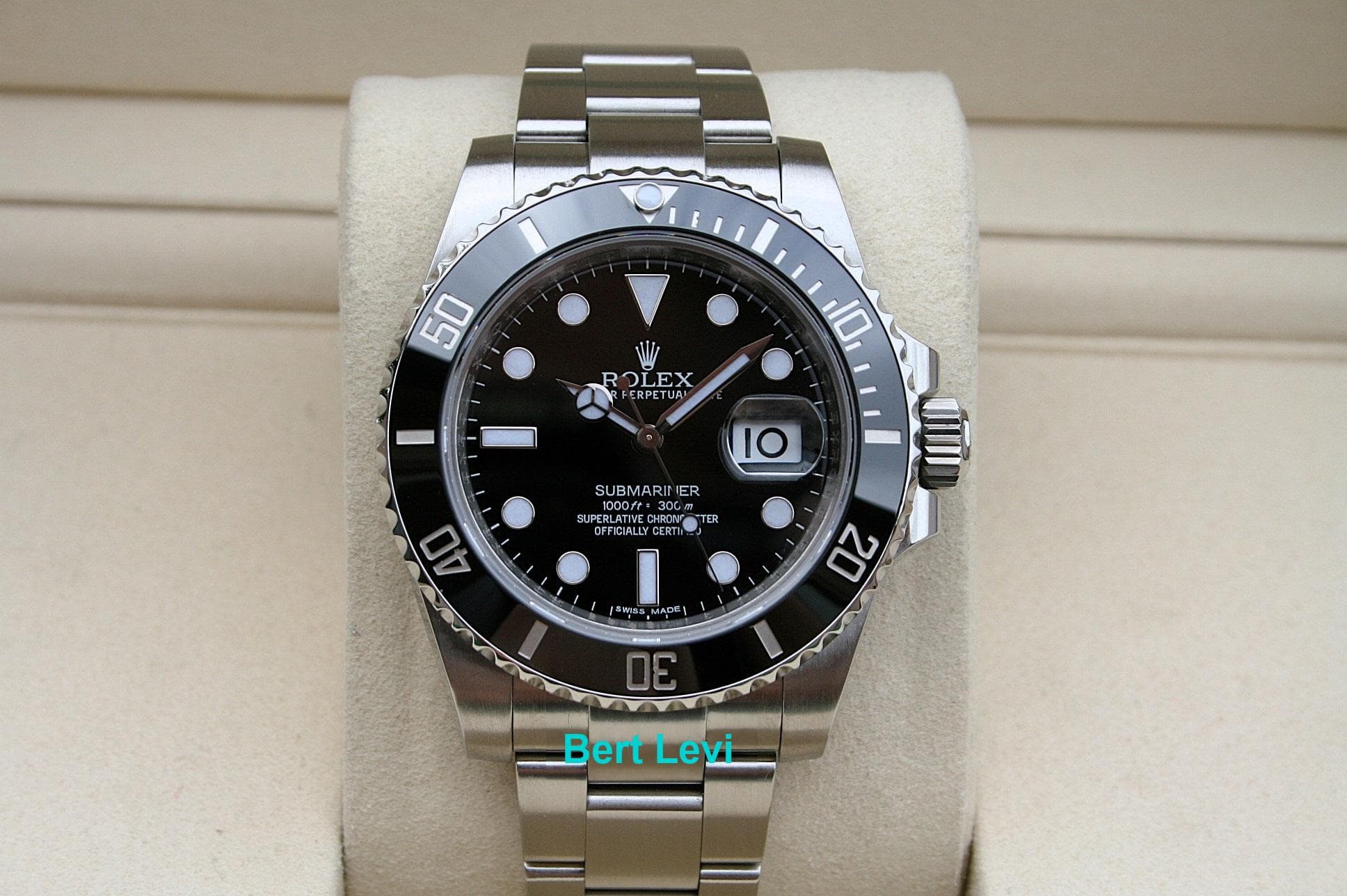 ROLEX 116610 SUBMARINER BLACK DATE WATCH 40MM CPO