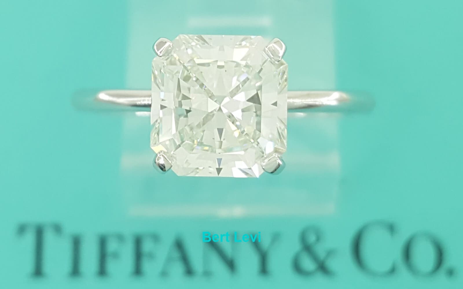 Tiffany & Co Platinum True ® Engagement Ring 2.16 ct Diamond Rtl $55K