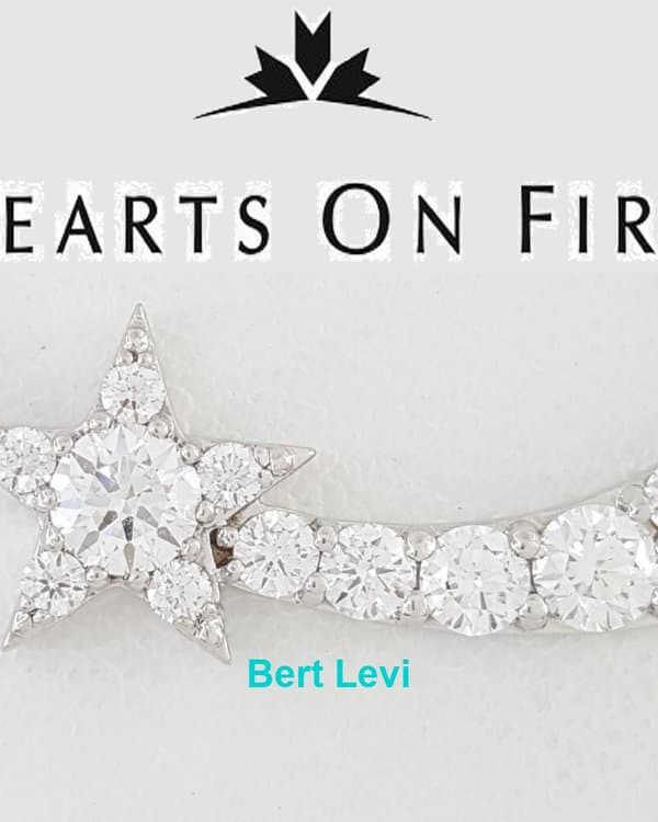Hearts on Fire HoF Illa Comet Diamond Necklace 0.85ct 18K White Gold Rtl $7,689