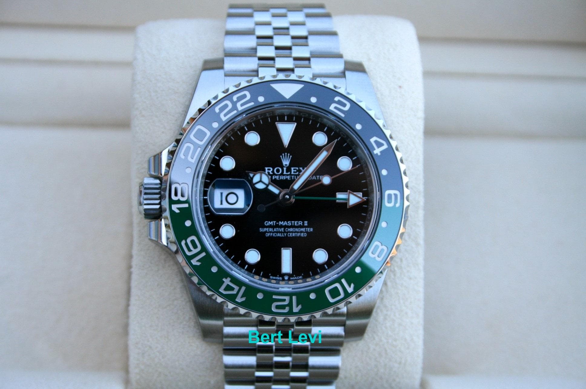 ROLEX 126720VTNR GMT MASTER II-LEFT HANDED SPRITE NIB