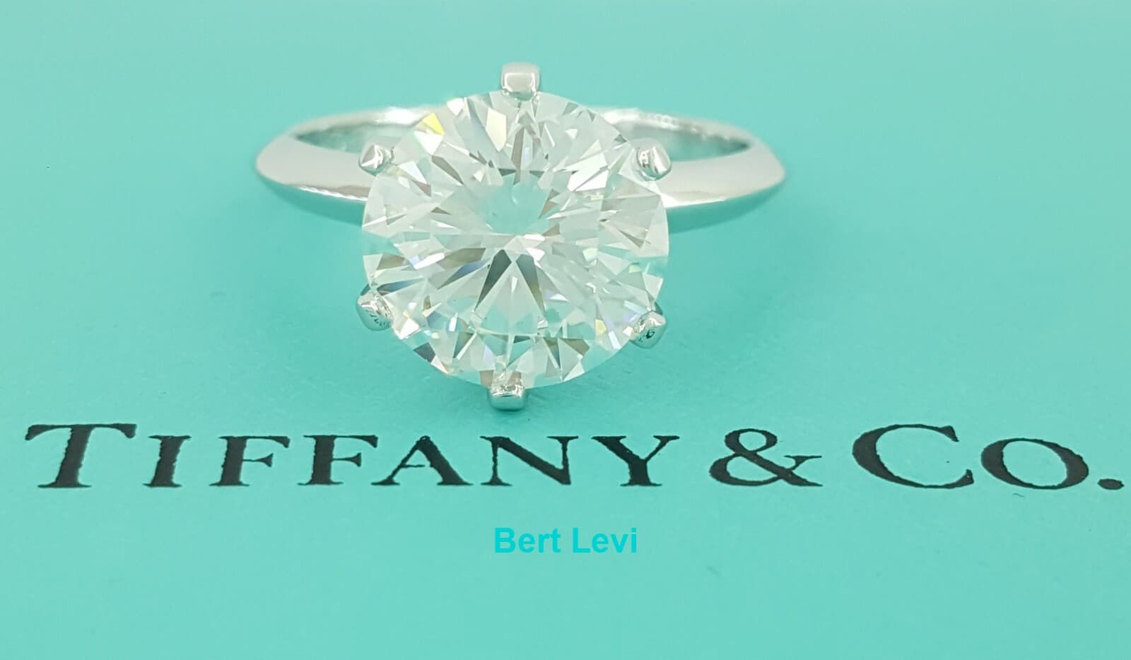 Tiffany & Co Solitaire Round 3.08 ct Diamond Platinum Engagement Ring Rtl $150K