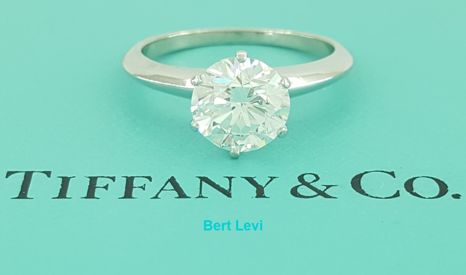 Tiffany & Co 1.58 ct Round Diamond Platinum Solitaire Engagement Ring E/VVS1
