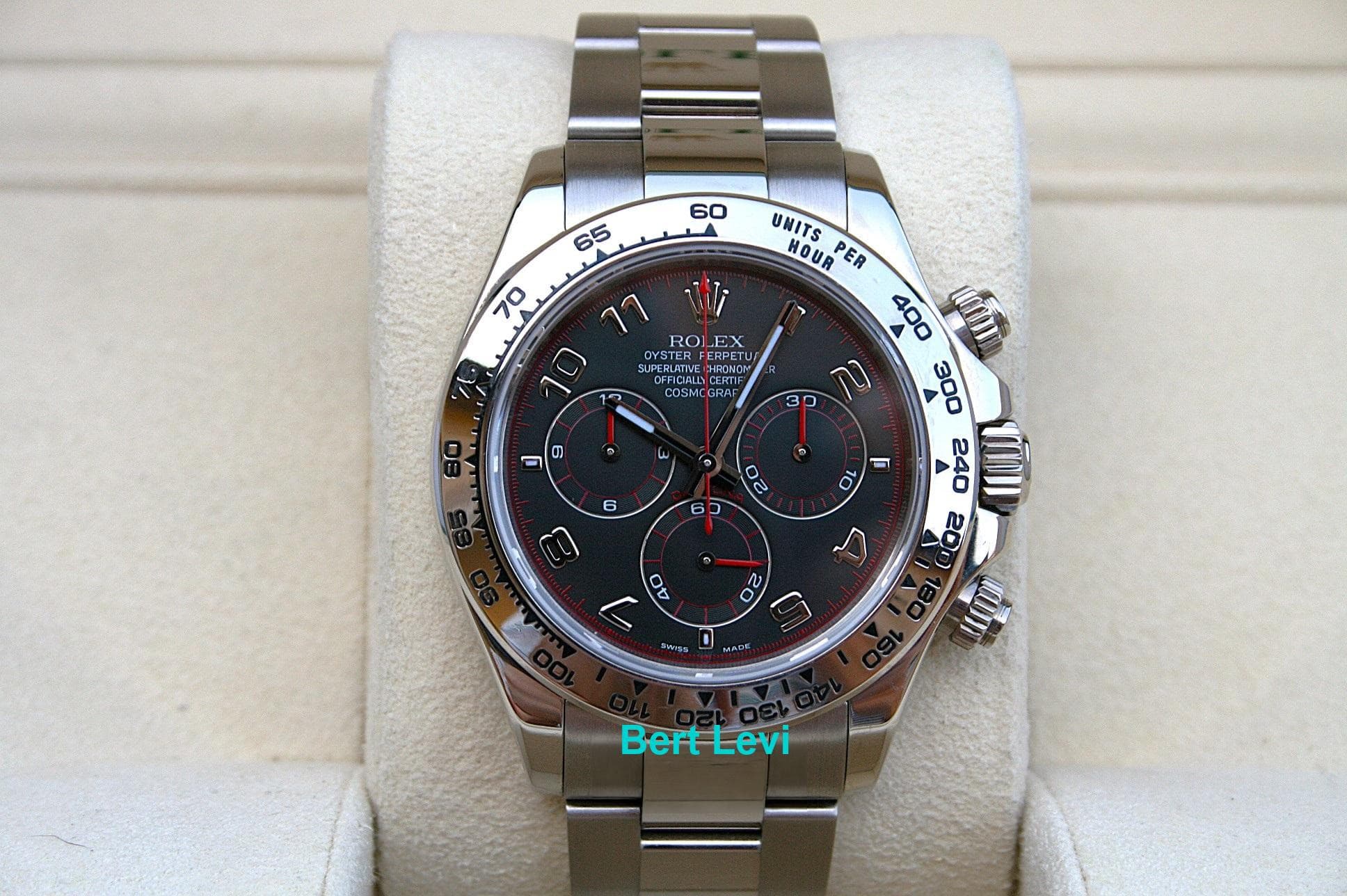 ROLEX 116509 DAYTONA COSMOGRAPH WATCH 18K BLACK RACING DIAL