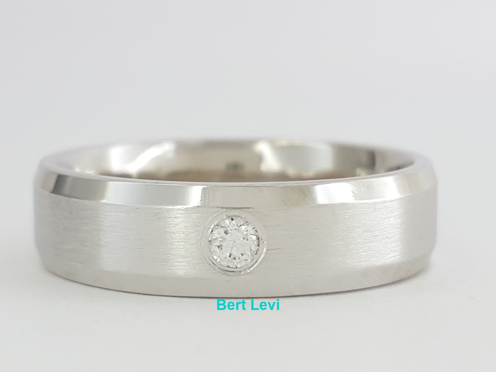 0.08 ct Benchmark CF526127 14K Gold Round Diamond Wedding Band Ring 6mm Size 10