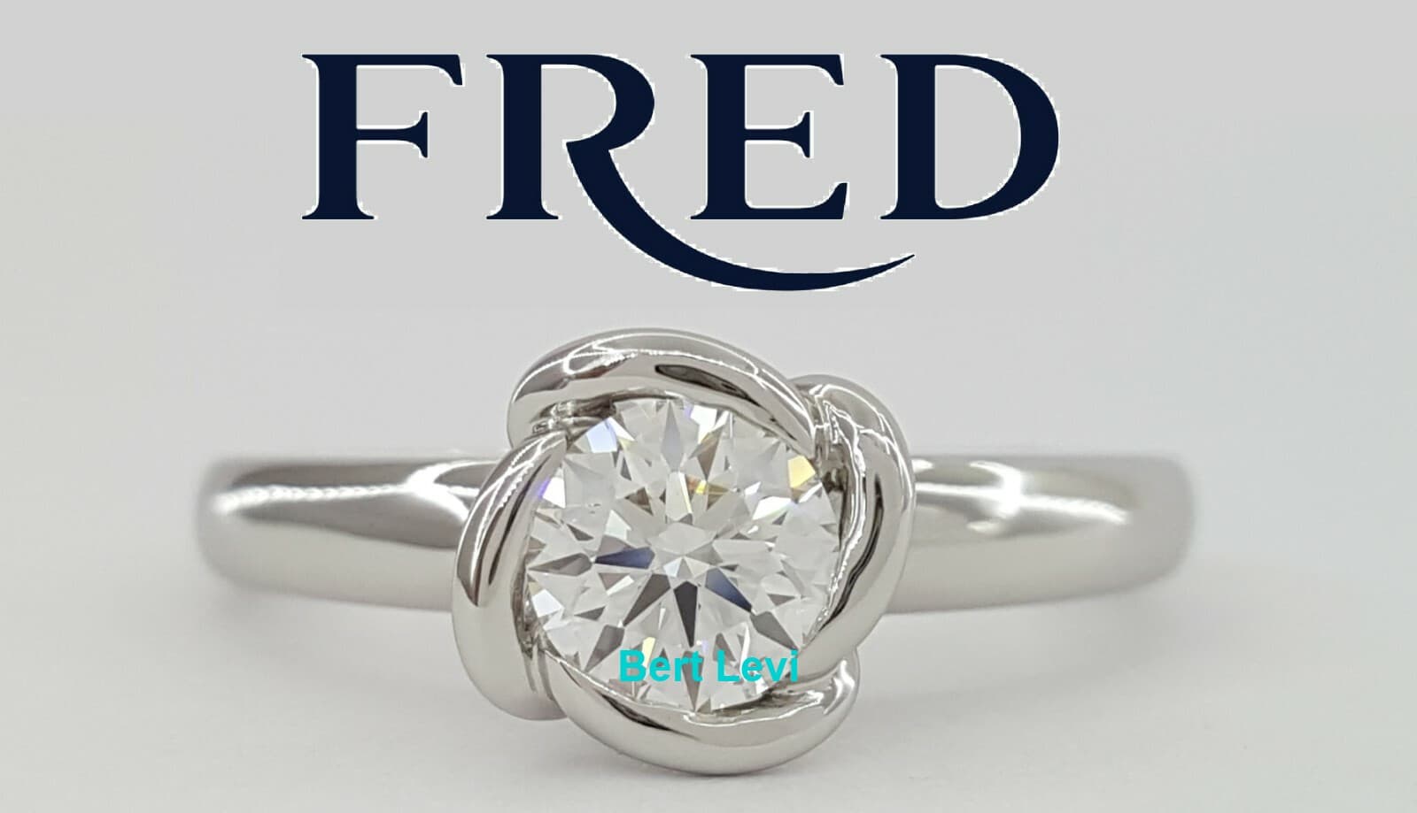 Fred of Paris Fleur Celeste Platinum 0.50 ct Diamond Engagement Ring H/VS2 $5.5K