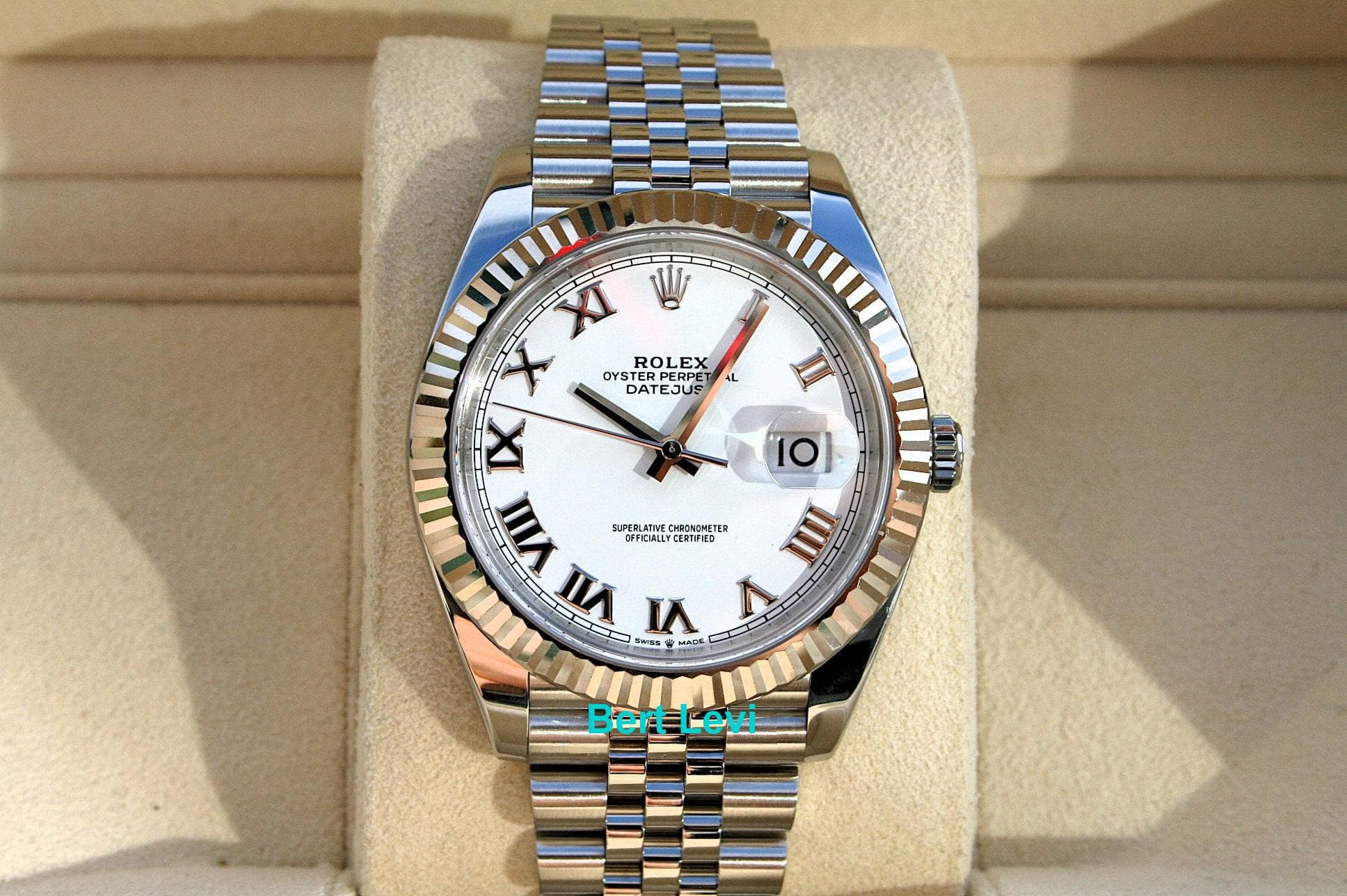 ROLEX 126334 DATEJUST 41MM WATCH WHITE DIAL