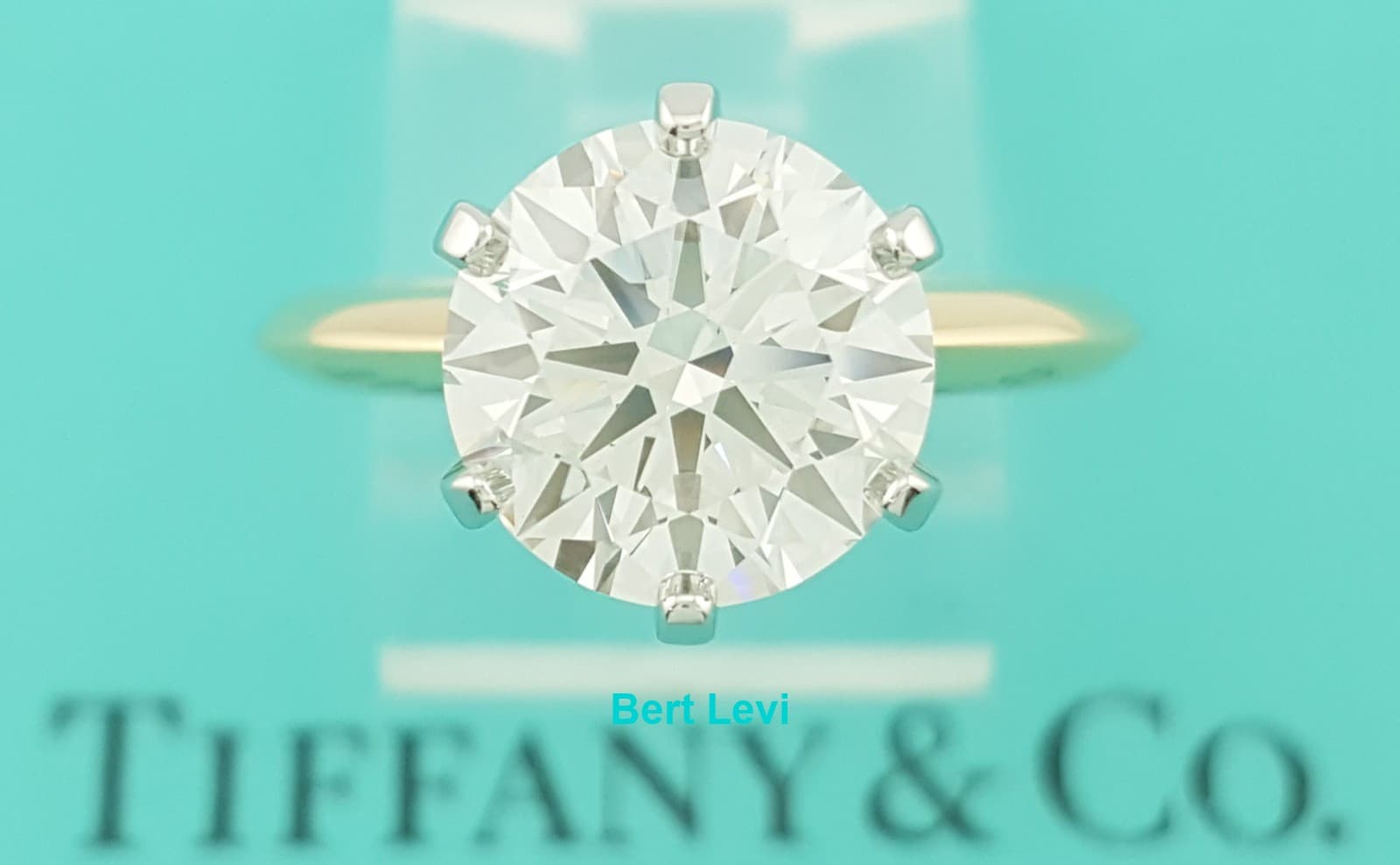 Tiffany & Co Round Diamond Solitaire Engagement Ring 3.07ct 18k & Plat Rtl $115K