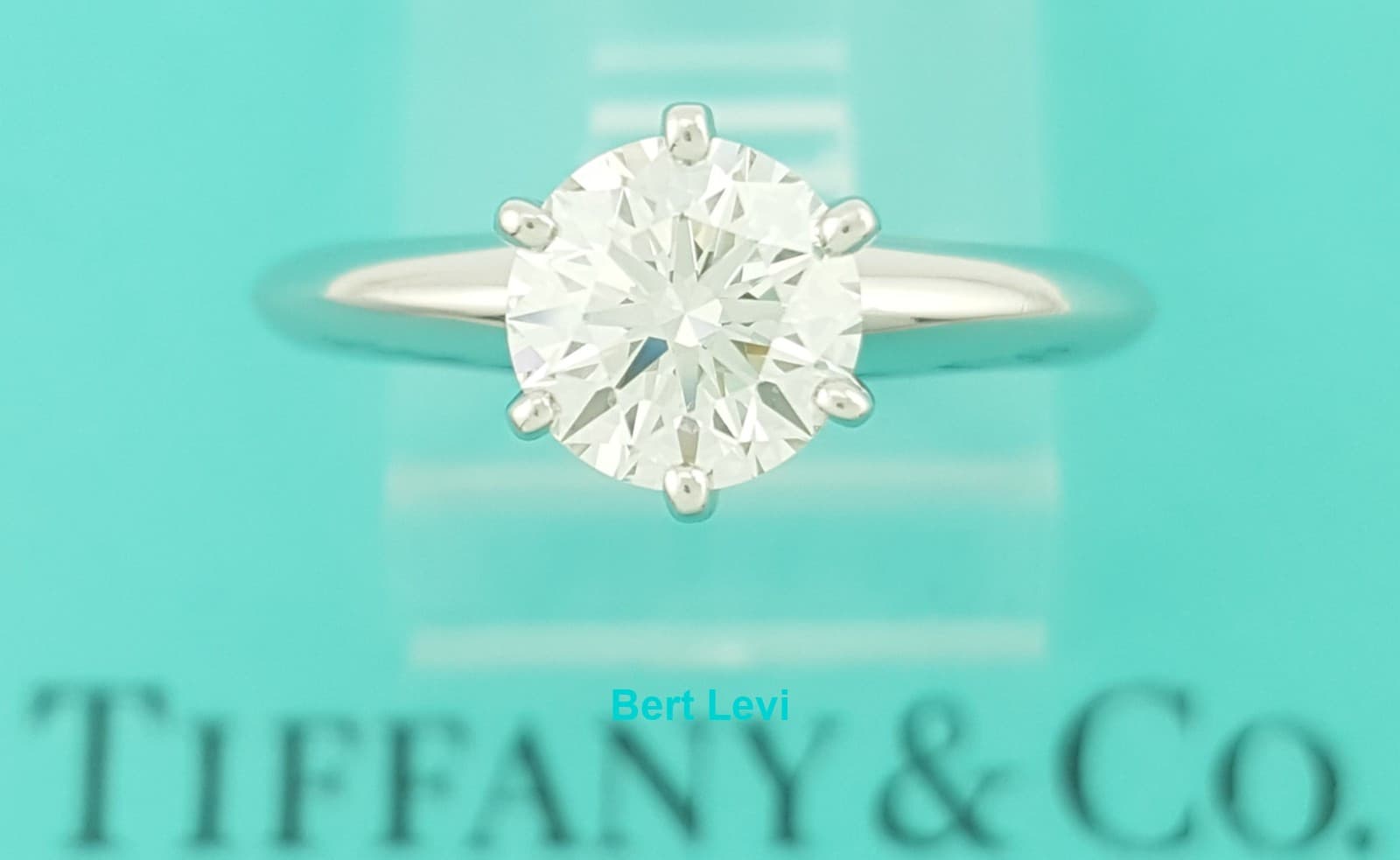 Tiffany & Co Round Diamond Solitaire Platinum Engagement Ring 1.01 ct Rtl $17k