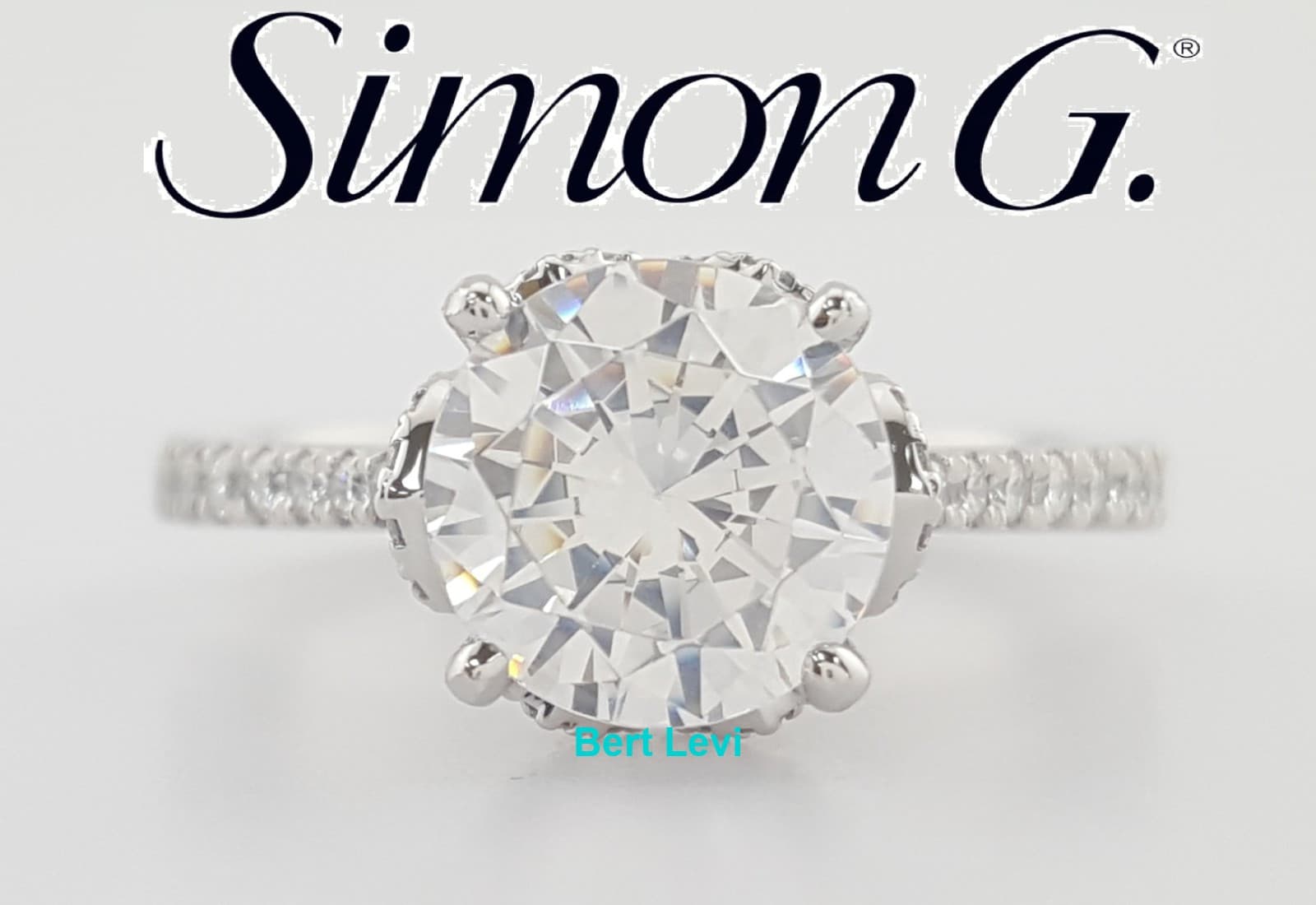 Simon G MR2478 Semi-Mount Diamond 0.28 ct Platinum Engagement Ring $2,420